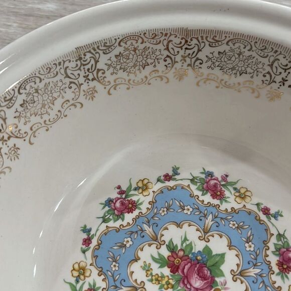 Antique American Limoges Lyric KS-384 22k Gold Round Vegetable Serving Bowl 8" - Picture 6 of 9